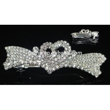 Kundenspezifische glänzende Rhinestone Hairgrip Kristall Barrette Headwear